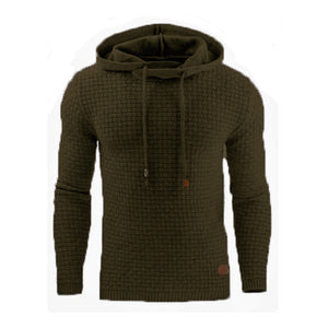 Men's oversized jacquard long-sleeved hooded sports sweatshirt jacket