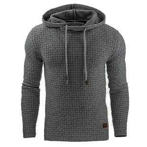 Men's oversized jacquard long-sleeved hooded sports sweatshirt jacket