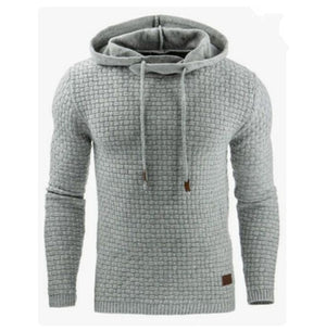 Men's oversized jacquard long-sleeved hooded sports sweatshirt jacket