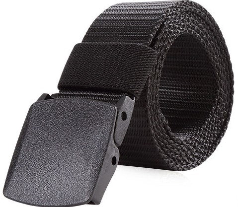 Military hikers equipped with heavy duty nylon frosted webbing with quick release tactical belt