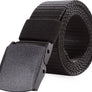 Military hikers equipped with heavy duty nylon frosted webbing with quick release tactical belt
