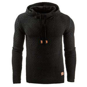 Men's oversized jacquard long-sleeved hooded sports sweatshirt jacket