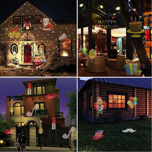 Christmas Halloween Home Decoration Projector Lights 12 Pattern - MekMart