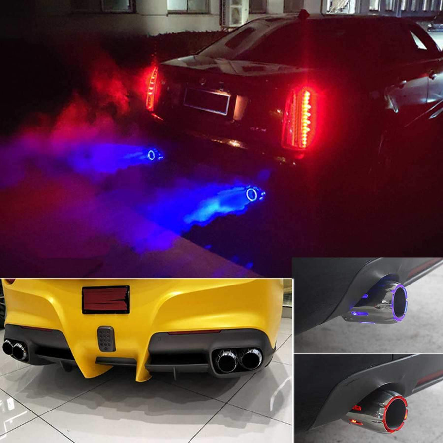 Universal Matte Carbon Fiber Car Exhaust Tail Muffler Pipe - MekMart