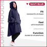 Comfy Huggle Hoodie Blanket - MekMart