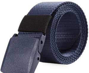 Military hikers equipped with heavy duty nylon frosted webbing with quick release tactical belt