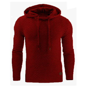 Men's oversized jacquard long-sleeved hooded sports sweatshirt jacket