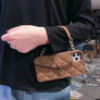 Chain lanyard bag type diagonal mobile phone case(Gift pearl chain)
