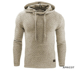 Men's oversized jacquard long-sleeved hooded sports sweatshirt jacket