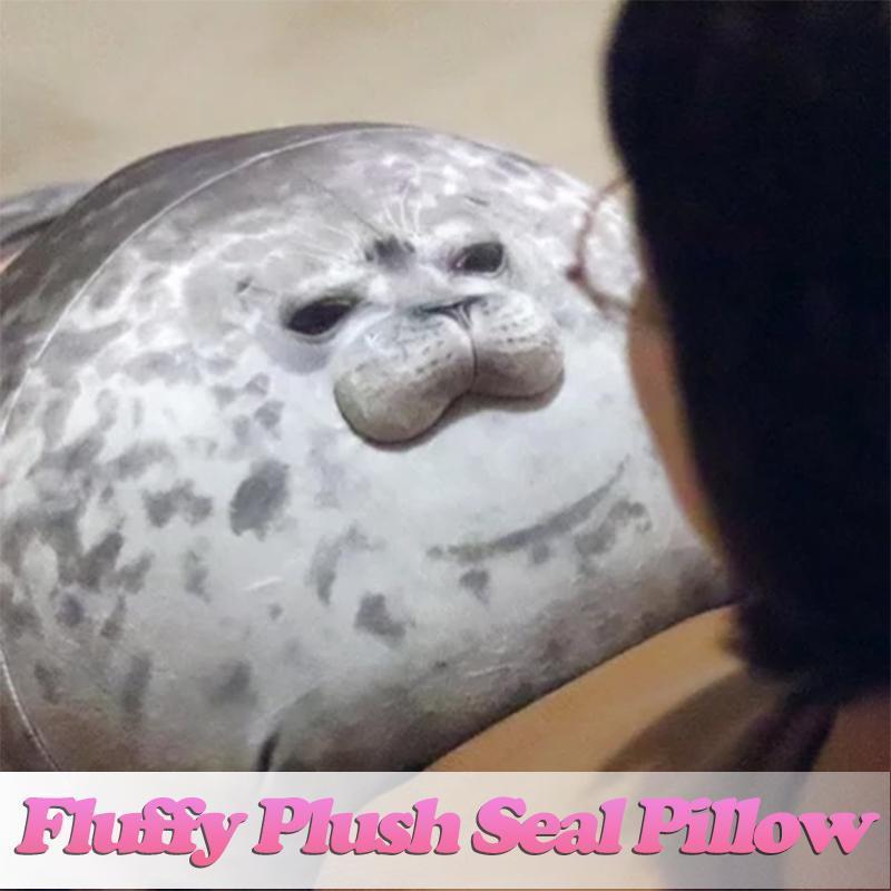 Fluffy Plush Seal Pillow - MekMart