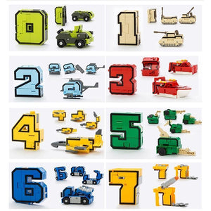 Kids Educational Number Robot & Transforming Toy - MekMart