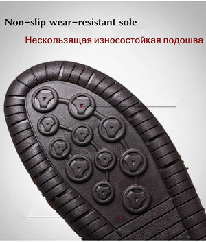 Men's Leather Roman Sandals Slippers